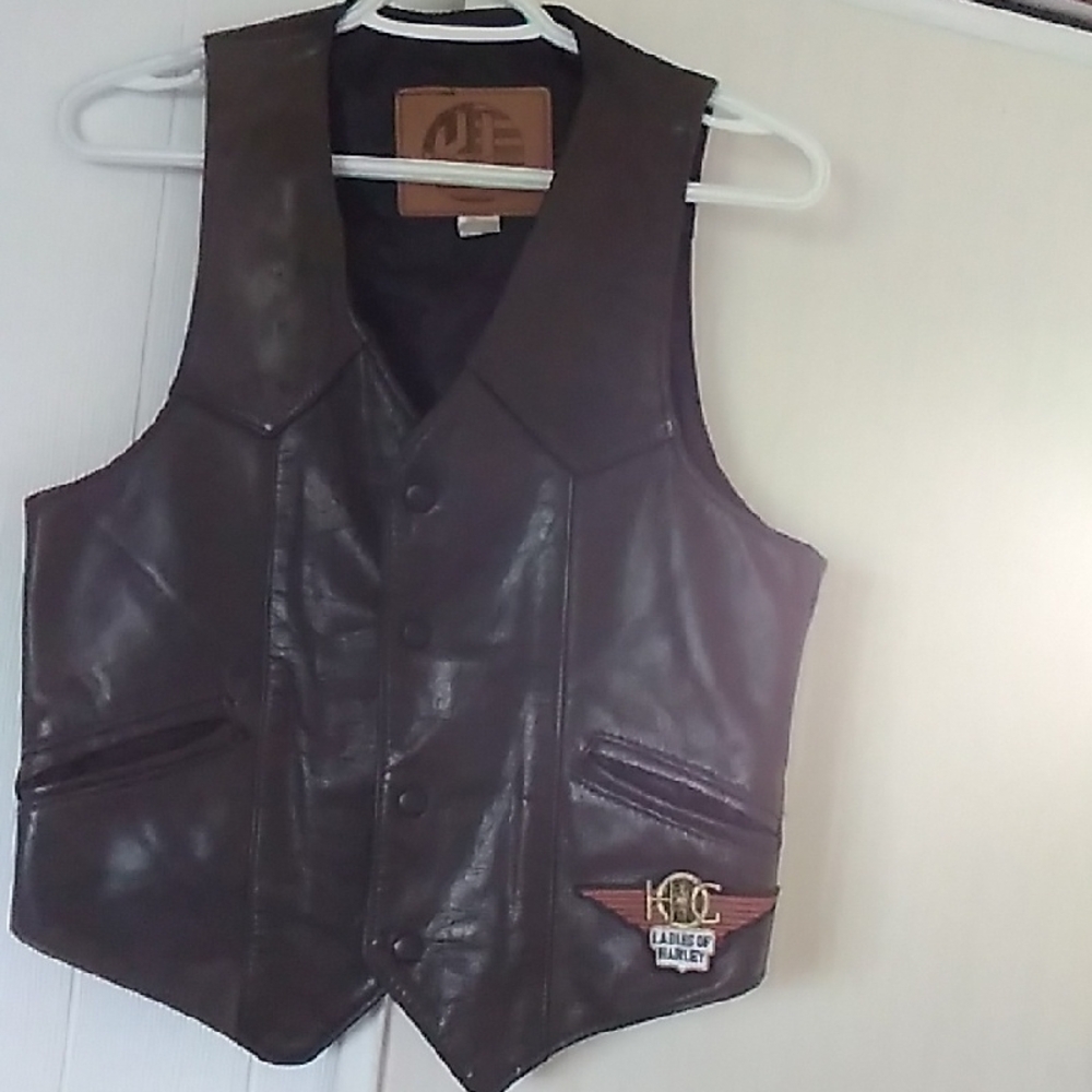 Harley-Davidson Dark Brown Leather Vest